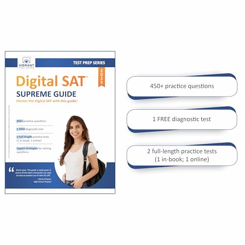 Digital SAT Supreme Guide: Complete Digital SAT Prep Book with Concepts, Strategies, Practice Drills & Full-Length Adaptive Tests to Boost Your 2025-2026 Scores