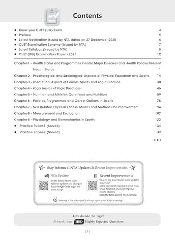 Oswaal NTA CUET (UG) Chapter-wise Question Bank Physical Education For 2026 Exam (as per latest 27 Dec., notification) | PYQs & 600+ NCERT aligned MCQs | With Oswaal AI