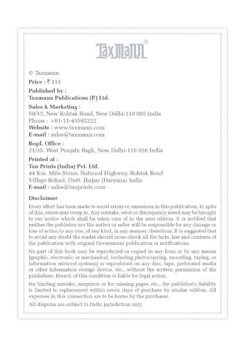 Taxmann's Income-Tax Act 2025 | Income-Tax Act 1961 | Companies Act 2013 | CGST Act 2017 [Bare Act without Comments | AIBE] – Complete Arrangement of Sections for Four Acts in One Volume