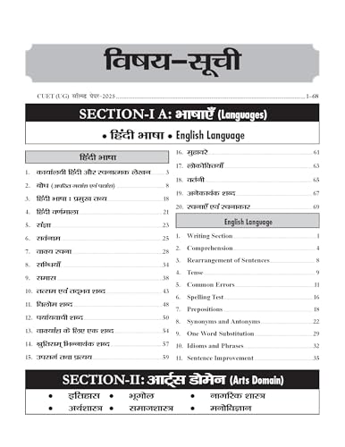 CUET (UG) Common University Entrance Test-2026 Arts Domain (B.A.) For BHU, AMU, DU, JNU, Jamia Millia and Other Central University Based on NTA Pattern