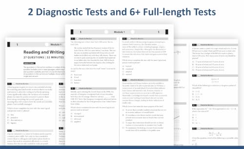 Digital SAT Prep Combo 2026-2027: Study Guide with 2000+ Questions Across 5 Full-Length Tests and Practice Questions for Reading, Writing, and Math