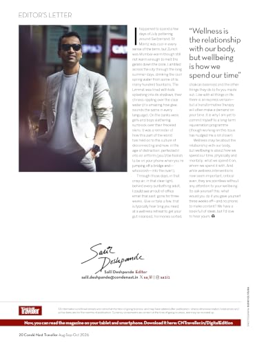 Conde Nast Traveller - Aug - Sep - Oct 2026 - Don't Try This At Home + Destination Wedding Guide -The Indian Craft Edition
