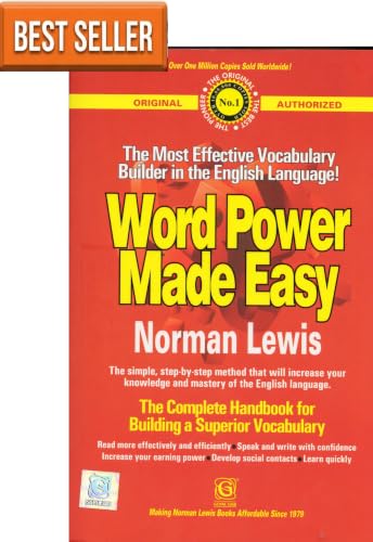 WORD POWER MADE EASY - Norman Lewis - The Complete Handbook for Building a Superior Vocabulary [ORIGINAL RED BOOK WITH HOLOGRAM & AUTHORISED] - 2026 Reprinted for 2027 Exams