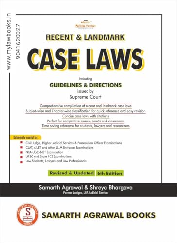 Pariksha Manthan's Recent & Landmark Case Laws by Samarth Agrawal & Shreya Bhargava, 6th Edition, Guidelines & Directions by Supreme Court