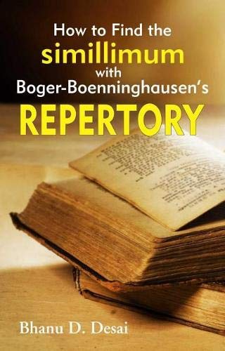 HOW TO FIND THE SIMILLIMUM WITH BOGER-BOENNINGHAUSENS REPERTORY book cover