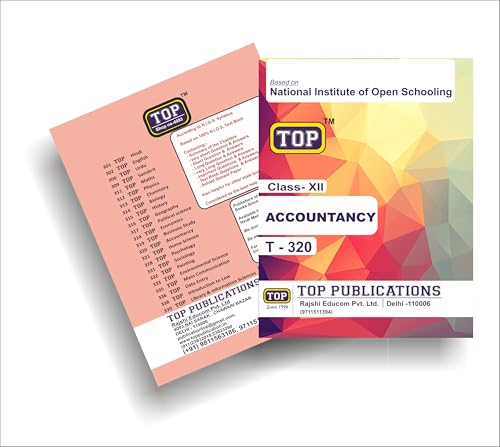 TOP NIOS Class 12 Accountancy T-320 English Medium Guide (Including Objective Type MCQs) | Updated with Latest Syllabus and Exam Pattern as per NIOS Latest Notification