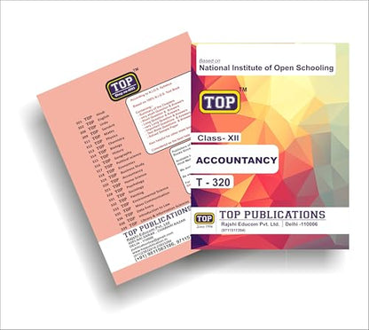 TOP NIOS Class 12 Accountancy T-320 English Medium Guide (Including Objective Type MCQs) | Updated with Latest Syllabus and Exam Pattern as per NIOS Latest Notification