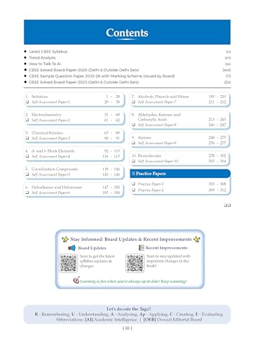 Oswaal CBSE Class 12 Chemistry Question Bank | Chapter & Topic-wise Solved Papers (2017–2026) | Based on Latest Syllabus (April 2026) | Includes 2026 Papers | For 2027 Exam