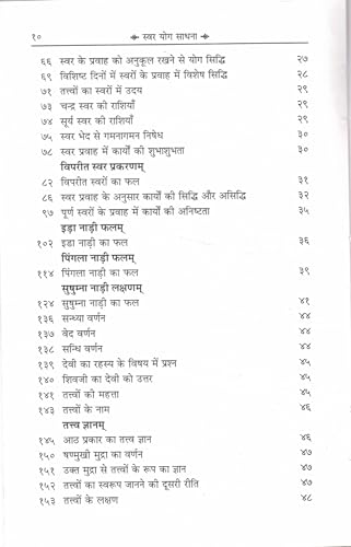 Shiv Swarodaya Ancient Science of Swar Yoga with Hindi Commentary | Traditional Yogic Breathing Knowledge Book | Swar Vigyan Granth | Shiva Yoga Philosophy and Spiritual Practice Guide