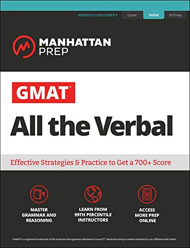 Gmat All The Verbal book cover