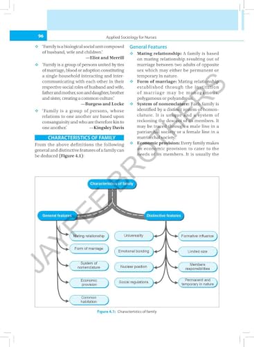 Applied Sociology for Nurses, 3/E for BSc Nursing 1st Semester | INC Syllabus Textbook with Figures, Tables and Boxes | Complementary Online Resource Flashcard & MCQs with Answers