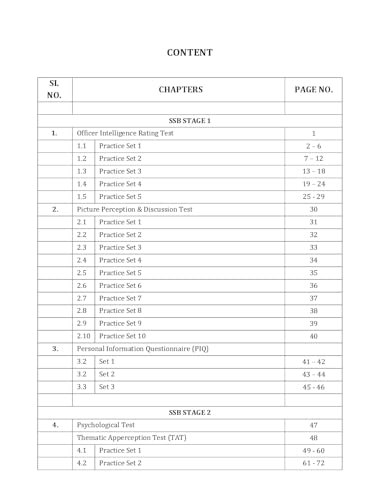 SSB Interview Workbook : Complete practice of Screening Tests, Psychology Tests, GTO, Personal interview and conference