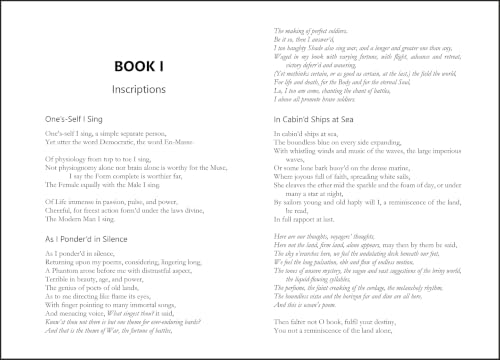 Leaves of Grass : Simplicity In Poetry