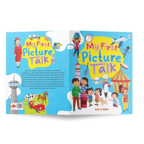 Picture Talk and Conversation Book for Kids (Colourful Pictures) - Age 2-6 Years - Good for Pre-schoolers, Toddlers