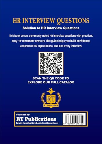 HR Interview Questions | Complete Guide with Sample Answers & Expert Solutions for Cracking HR Rounds | Interview Preparation Book for Freshers & Professionals