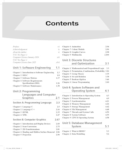 Pearson NTA UGC NET Computer Science Paper 2 2026 2nd Edition | For NET/SET/JRF | Solved 2025–26 Papers, PYQs, DBMS, OS, DSA, AI & Networks (UGC preparation series 2026)