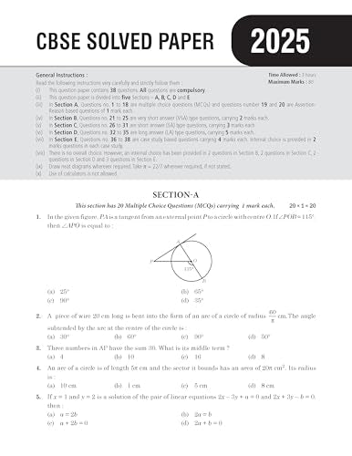 MTG CBSE Class 10 Chapterwise Question Bank Class 10 Mathematics Standard For 2027 Board Exam | Based on Latest CBSE Syllabus with 1500+ Questions