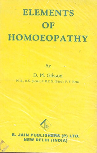 ELEMENTS OF HOMOEOPATHY book cover