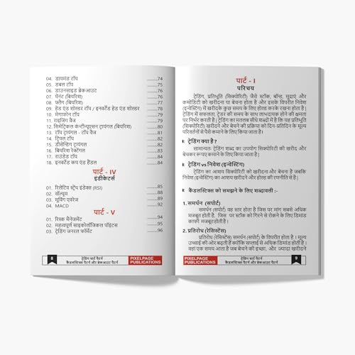 Hindi - Trading Candlesticks and Chart Pattern Book | Includes Candlestick & Breakout Patterns | Indicators, Risk Management, Entry exit & Price Action