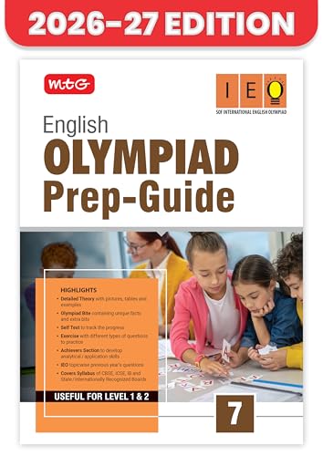 MTG English (IEO) Olympiad Prep Guide Class 7 | Detailed Theory, Exercise with Self Test For Practice | SOF Olympiad Books For Exam 2026-27 (Useful For Level-1 & 2)