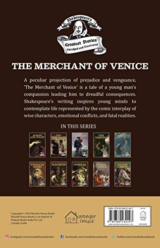 The Merchant of Venice : Shakespeare’s Greatest Stories For Children (Abridged and Illustrated) With Review Questions And An Introduction To The Themes In The Story