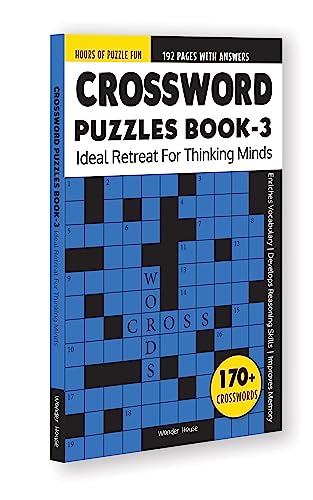 Crossword Puzzles Book 3 : Ideal Retreat For Thinking Minds book cover