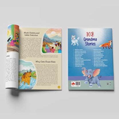 108 Grandma Stories (Illustrated) - Story Book for Kids - English Stories for Children - Bedtime Stories - Moral Story Book - Age 3+ - Read Aloud to Infants, Toddlers