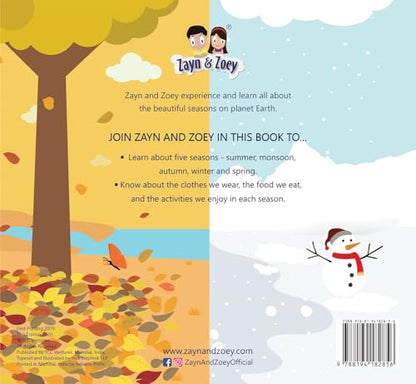 Seasons with Zayn & Zoey - Educational Picture Book for Kids Ages 2-8 - Spring Summer Autumn Winter Weather Nature Story Book Children Learning