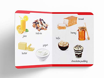 My First Padded Board Book Of Food For Kids | Ages 0–5 Years | Early Learning | Fruits | Vegetables | Meals | Snacks | Vocabulary Building | Cognitive Skill | Toddlers | Preschoolers | Latest Edition
