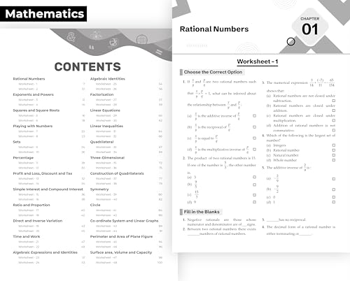 Gurukul by Oswal Chapterwise Worksheets ICSE Class 8 Bundles (Set of 6) Exam 2026 : Physics, Chemistry, Maths, Biology, History & Civics, Geography, Practice Qs, Case Studies, Chapter Assessment
