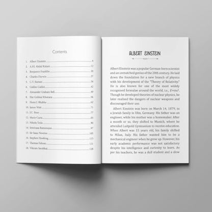 Story Book for Kids - Greatest Scientists and Inventors (Illustrated) - Biographies for Children - Albert Einstein, Galileo Galilei, Graham Bell, ... Raman, James Watt, Stephen Hawking - Age 6+
