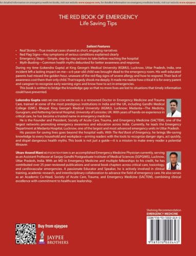 The Red Book of Emergency: Life Saving Tips for Parents, Caregivers, GPs and Medical Students | Real-Life Stories, Red Flag Signs and Stepwise First Aid for Medical and Surgical Emergencies: 1