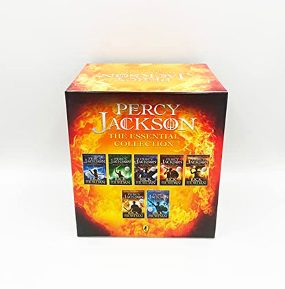 The Essential Percy Jackson Collection (7 Books Set) by Rick Riordan (Lightning Thief, Sea of Monsters, Titan's Curse, Battle of Labyrinth, Last Olympian, Greek Heroes, Greek Gods)