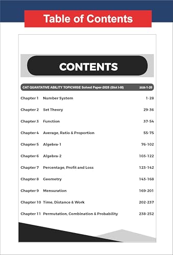 Disha 43 Topic-wise CAT Quantitative Ability (QA) Previous Year Solved Papers (2025 - 1994) 19th edition | Previous Year Questions PYQs for CAT 2026