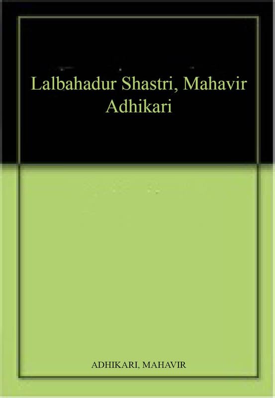 Lalbahadur Shastri book cover