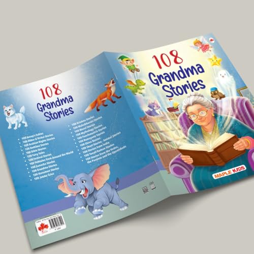 108 Grandma Stories (Illustrated) - Story Book for Kids - English Stories for Children - Bedtime Stories - Moral Story Book - Age 3+ - Read Aloud to Infants, Toddlers