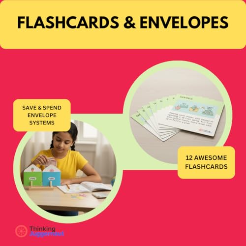 Personal Finance Handbook for Kids Ages 10–14 | Finance Books for Kids with Hands-On Activities and Worksheets | Flashcards, Save Spend Envelopes ... for Kids | Designed by IIT & NIT Alumni