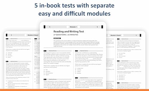 Digital SAT Practice Tests: 900+ SAT Practice Questions | 5 Full-Length Tests with Detailed Explanations, Adaptive Online Tests & Free Scoring Tool for 2026 Exam
