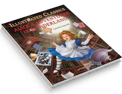 Alice in Wonderland: Illustrated Abridged Children Classics English Novel With Review Questions (Hardback)