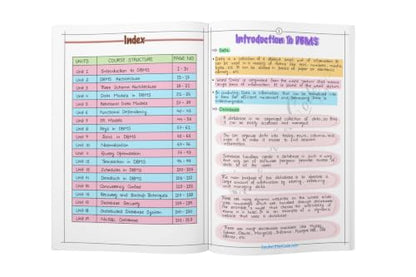 DBMS Simplified Handwritten Notes 2026 | Beginner to Advanced Database Management System Guide | Concepts, ER Diagrams, SQL Basics & Quick Revision Book
