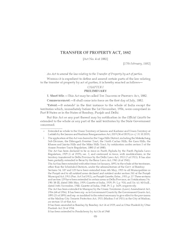 Lawmann's Transfer of Property Act, 1882 | Bare Act with Comments (Lawmann's Series)