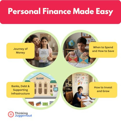 Personal Finance Handbook for Kids Ages 10–14 | Finance Books for Kids with Hands-On Activities and Worksheets | Flashcards, Save Spend Envelopes ... for Kids | Designed by IIT & NIT Alumni