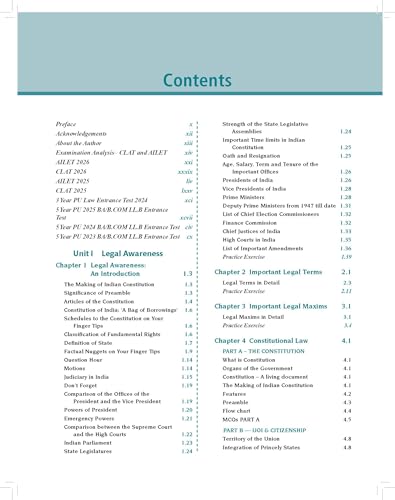 Pearson Legal Awareness & Legal Reasoning (LA/LR) 2026–27 for CLAT, SLAT, AILET |Also Useful for DU, BHU, IPU, HPU, KU & MAH (CET Law) Entrance Exams | CLAT & AILET 2026 and PU papers (2023–2025)