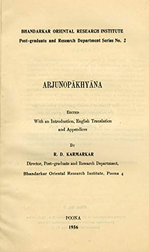 Arjunopakhyana book cover