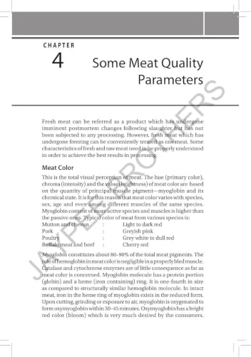 MEAT & MEAT PRODUCTS TECHNOLOGY INCLUDING POULTRY PRODUCTS TECHNOLOGY