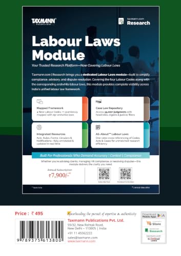 Taxmann's Employer-Employee's Guide to New Labour Laws – A Practical | Change-focused Guide—Showing Exactly What Changed Across Wages | Social Security | Safety | Industrial Relations