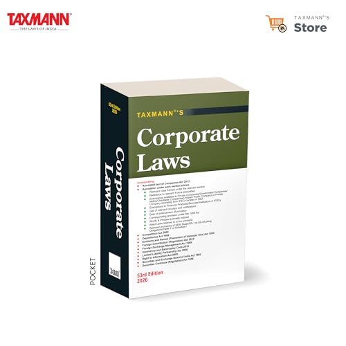 Taxmann's Corporate Laws [POCKET] – Single-desk | Up-to-date Statutory Reference that Consolidates the Annotated Companies Act 2013 with Key Allied Corporate & Economic Laws