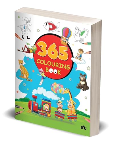 365 Colouring Book for Kids - Painting and Drawing Book with 368 Big Pictures