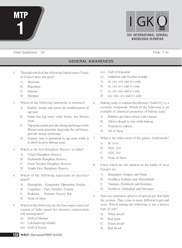 MTG General Knowledge (IGKO) Olympiad Prep Guide Class 6 | Detailed Theory, Exercise with Self Test For Practice | SOF Olympiad Books For Exam 2026-27