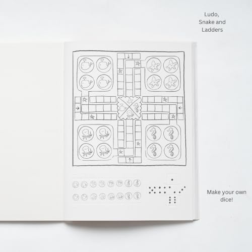 Colour and Create | Tear Out 61 items | DIY coloring book | Photo Frames, Ludo, Bookmarks, Stickers, Greetings Cards, and more | Craft Book | Colouring Book | Art Book